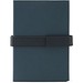 SANDERSON. A5 Notizbuch aus PU (50% recycelt) mit zwei Blöcken: linierte Seiten und unlinierte Seiten, Blau