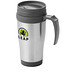 Sanibel Isolierbecher, 400 ml, silber,grau