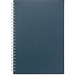 SCHILLER. Notizblock A5 mit flexiblem Cover, hergestellt aus 100 % Recyclingpapier, Blau