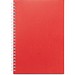 SCHILLER. Notizblock A5 mit flexiblem Cover, hergestellt aus 100 % Recyclingpapier, Rot
