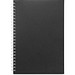 SCHILLER. Notizblock A5 mit flexiblem Cover, hergestellt aus 100 % Recyclingpapier, Schwarz