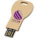 Schlüssel USB-Stick 2.0 aus recyceltem Papier, Kraftpapier, 2GB