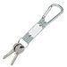 Schlüsselanhänger mit Karabiner, grau