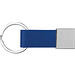 Schlüsselanhänger mit Kunstleder-Bändchen, blau