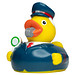 Schnabels® Bade-Ente Zugbegleiter, bunt