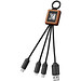 SCX.design C19 Easy to Use Kabel aus Holz mit Leuchtlogo, holz