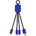 SCX.design C15 Quatro Ladekabel mit Leuchtlogo, Reflex blue/schwarz