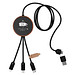 SCX.design C40 5-in-1 Ladekabel aus rPET mit 10W Ladepad und Leuchtlogo, holz