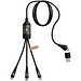 SCX.design C50 100 W/5 A 5-in-1 Schnellladekabel mit Digitalanzeige, schwarz