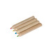 Set bestehend aus 4 Holzbuntstiften, braun