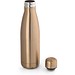 SHOW METALLIC. Edelstahlflasche 510 mL mit mattem Metallic-Finish, Satingold