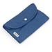 SIENA. Faltbare Tasche aus Baumwolle (50%), receycelte Baumwolle (30%) und Polyester (20% rPET) (140 g/m²), Blau