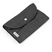 SIENA. Faltbare Tasche aus Baumwolle (50%), receycelte Baumwolle (30%) und Polyester (20% rPET) (140 g/m²), Schwarz