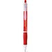 SLIM BK. Kugelschreiber aus ABS mit Gummigriff, Rot