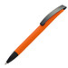 Softtouch-Drehkugelschreiber Winnipeg, blaue Mine, orange