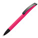 Softtouch-Drehkugelschreiber Winnipeg, blaue Mine, pink