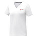 Somoto T-Shirt mit V-Ausschnitt für Damen, weiss, M
