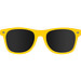 Sonnenbrille aus Kunststoff im Nerdlook, UV 400 Schutz, gelb