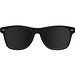 Sonnenbrille aus Kunststoff im Nerdlook, UV 400 Schutz, schwarz