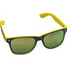 Sonnenbrille aus Kunststoff mit verspiegelten Gläsern, UV 400 Schutz, gelb