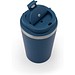 SPITZ. Reisebecher aus Edelstahl (90 % recycelt) und Außenwand aus PP mit matter Oberfläche 440 ml, Dunkelblau