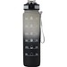 Sport-Trinkflasche HYDRO LEVEL,grau, schwarz