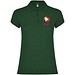 Star Poloshirt für Damen, dunkelgrün, S