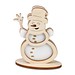 Steckfiguren-Karte Filz Premium, Schneemann, 1-seit. Druck