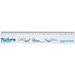 Sticky-Mate® Haftnotizen mit gedrucktem 30 cm Lineal aus recyceltem Material, weiss, 25 pages