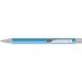 uma® Metall-Kugelschreiber Straight SI, blaue Mine, hellblau