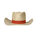 Strohhut Texas, natur/rot