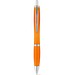 SWING rPET. Recyceltes PET (100% rPET)-Kugelschreiber mit Metallclip, Orange