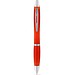 SWING rPET. Recyceltes PET (100% rPET)-Kugelschreiber mit Metallclip, Rot
