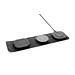 Swiss Peak 15W 3-in 1 Wireless-Reise-Charger aus RCS Plastik, grau, schwarz