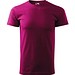 T-Shirt Herren Basic, 2XL, fuchsia rot