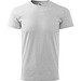 T-Shirt Herren Basic, 4XL, hellgrau melliert
