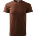 T-Shirt Herren Basic, 4XL, schokolade