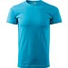 T-Shirt Herren Basic, 4XL, türkisblau