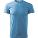 T-Shirt Herren Basic, S, azureblau