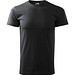 T-Shirt Herren Basic, S, ebony grau