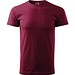 T-Shirt Herren Basic, S, garnet