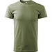 T-Shirt Herren Basic, S, hellkhaki