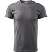 T-Shirt Herren Basic, S, stahlgrau