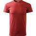 T-Shirt Herren Basic, S, weinrot