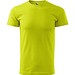 T-Shirt Herren Basic, S, zitronengrün