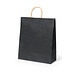 Papier Tragetasche Recycled groß, schwarz