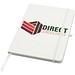 Teak A5 Hardcover Notizbuch, liniert, aus recyceltem Material, weiss