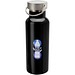 Thor 500 ml RCS-zertifizierte Trinkflasche aus Edelstahl, schwarz