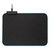 THORNE MOUSEPAD RGB. Gaming-Mauspad mit RGB-LED-Leuchten aus Polyester, Schwarz