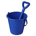 Tides recycelter Strandeimer und Spaten, blau